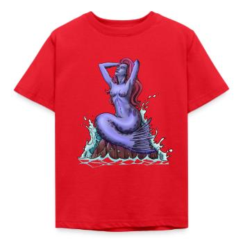 Schottische Mythologie - Selkie - Kinder T-Shirt - Rot - Vorne - AI Model Kid Male (0cm)