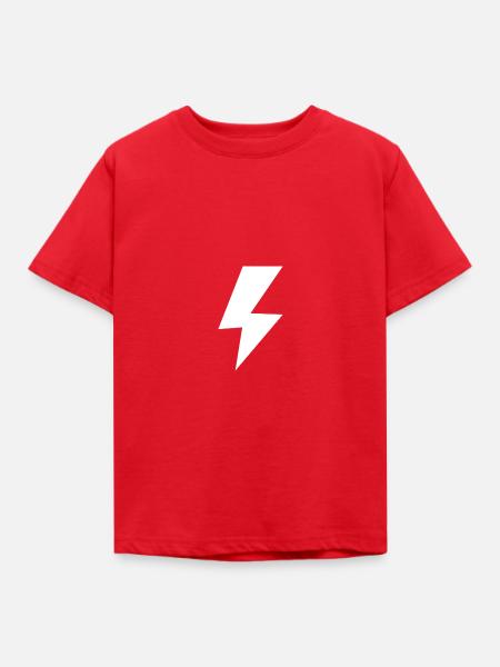 Lightning - Kinder T-Shirt - Rot