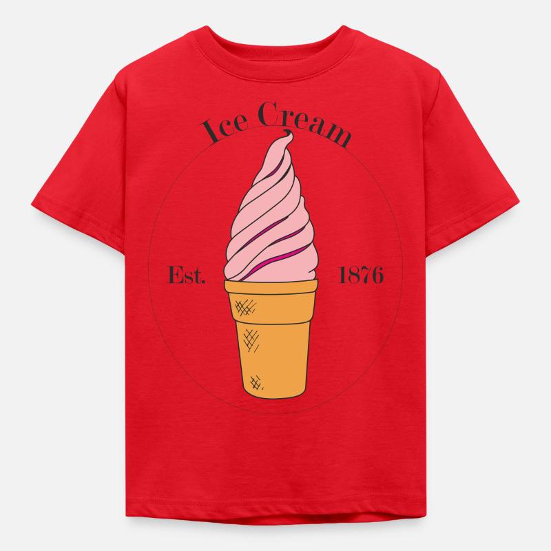 Crème glacée - T-shirt Enfant - rouge
