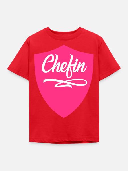 Chefin Wapppen - Kinder T-Shirt - Rot