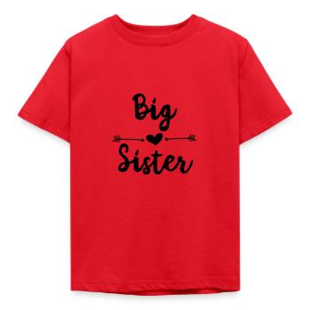 Große Schwester - Kinder T-Shirt - Rot - Vorne - AI Model Kid Male (0cm)