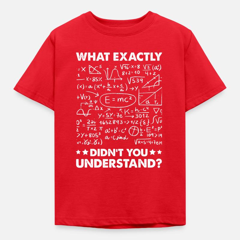 Mathematik Physik Design - Kinder T-Shirt - Rot