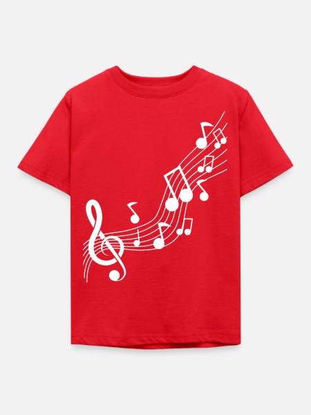Musik - Kinder T-Shirt - Rot