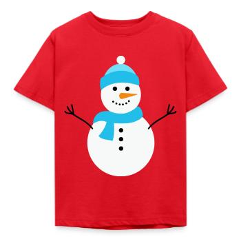 bonhomme de neige - T-shirt Enfant - rouge - Devant - AI Model Kid Male (0cm)
