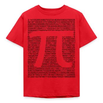 PI - T-shirt Enfant - rouge - Devant - AI Model Kid Male (0cm)