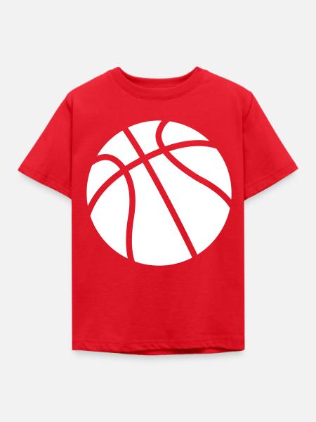 Basketball - Kinder T-Shirt - Rot