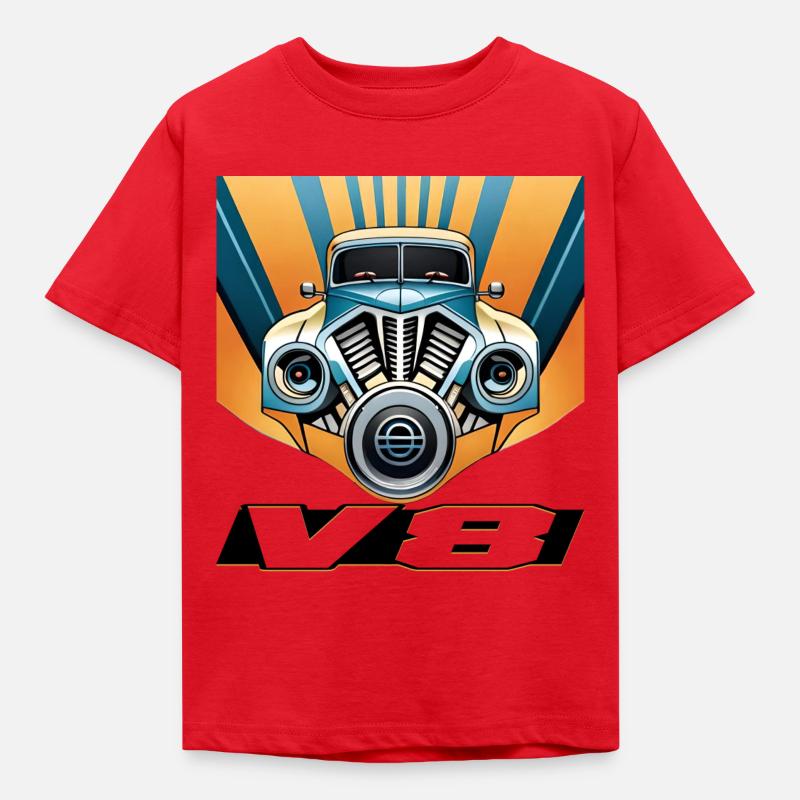 V8 - T-shirt Enfant - rouge