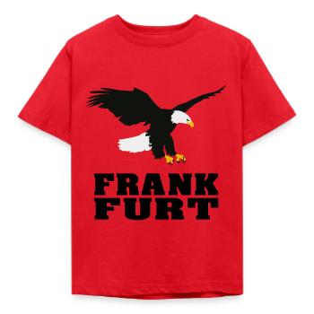 Frankfurt - Kinder T-Shirt - Rot - Vorne - AI Model Kid Male (0cm)