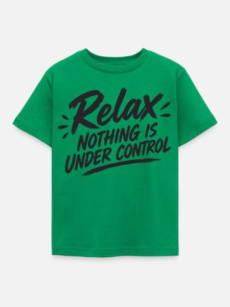 Relax Nothing Control - Kinder T-Shirt - Kelly Green