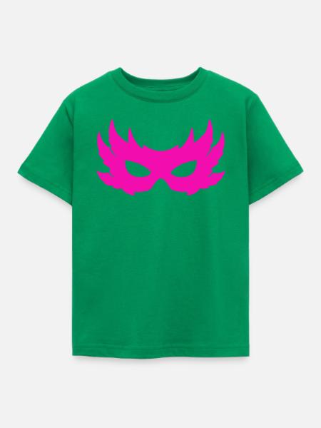 Venezianische Maske - Kinder T-Shirt - Kelly Green