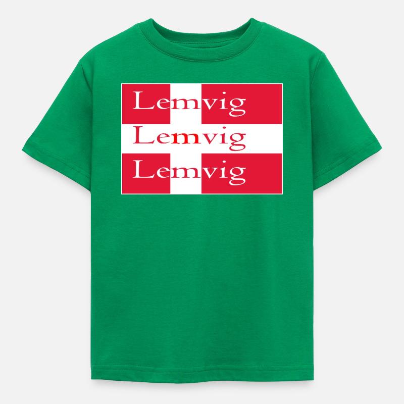 Drapeau Lemvig - T-shirt Enfant - vert