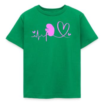 Nierenspender Spender Niere - Kinder T-Shirt - Kelly Green - Vorne - AI Model Kid Male (0cm)