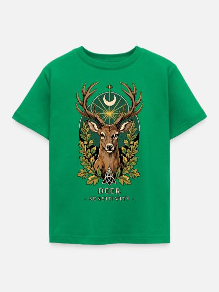TOTEM-Hirschempfindlichkeit - Kinder T-Shirt - Kelly Green