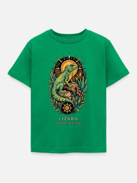 TOTEM LIZARD Adaption - Kinder T-Shirt - Kelly Green