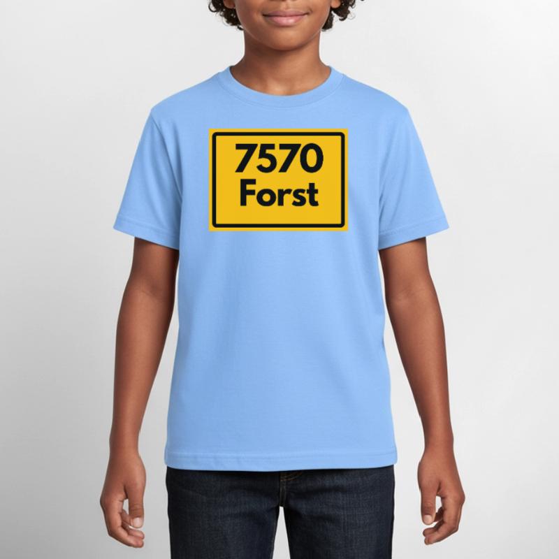 OLD POSTCODE POSTCODE RETRO 7570 FORST Teenage T-Shirt