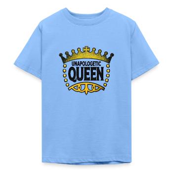 Reine sans vergogne - T-shirt Ado - bleu ciel - Devant - AI Model Teenager Male dark (155cm)