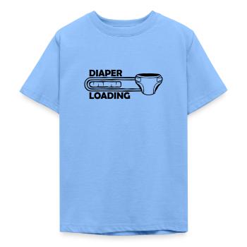 Windel Diaper Loading - Teenager T-Shirt - Himmelblau - Vorne - AI Model Teenager Male dark (155cm)