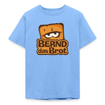 Bernd The Bread Logo - Teenage T-Shirt - sky blue - Front - AI Model Teenager Male dark (155cm)