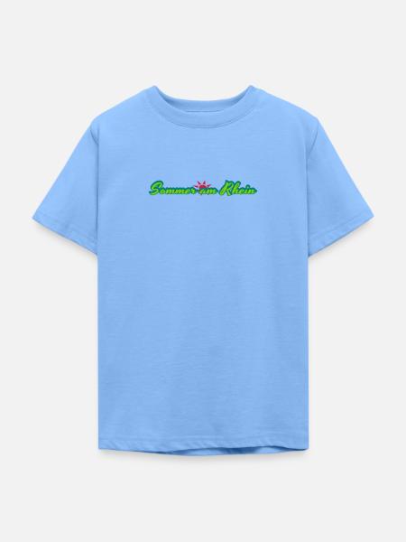 Sommer Am Rhein - Teenager T-Shirt - Himmelblau