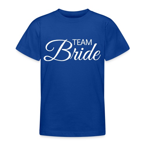 Team Bride - weisse Schrift - Teenager T-Shirt