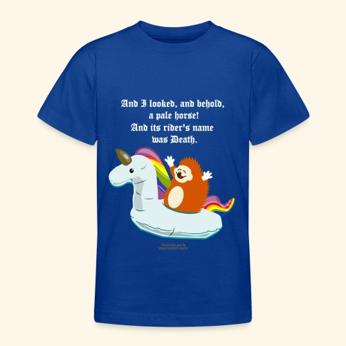 Geek T Shirt Igel, Einhorn & Johannes-Offenbarung - Teenager T-Shirt