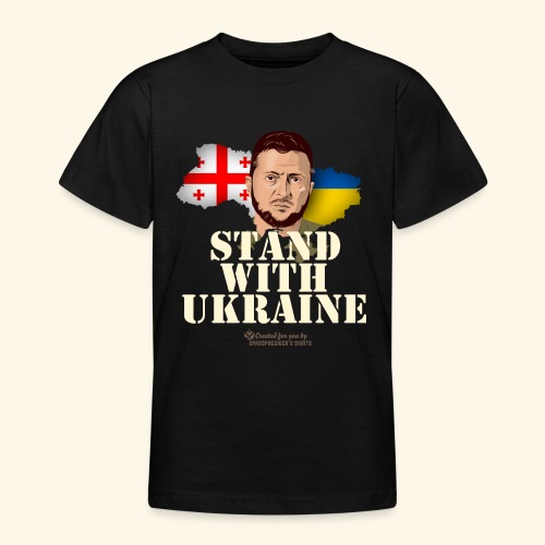 Ukraine Georgien Selenskyj - Teenager T-Shirt