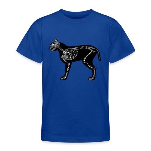 Lynx skelet - Teenager-T-shirt