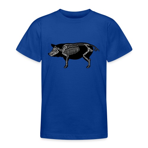 Schwein-Skelett - Teenager T-Shirt