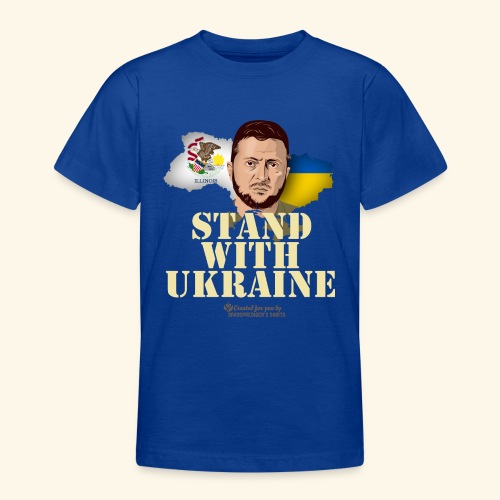 Ukraine Illinois Selenskyj Unterstützer Merch - Teenager T-Shirt