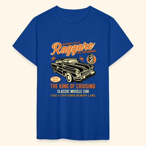 Raggare King of Cruising Muscle Car - Teenager T-Shirt