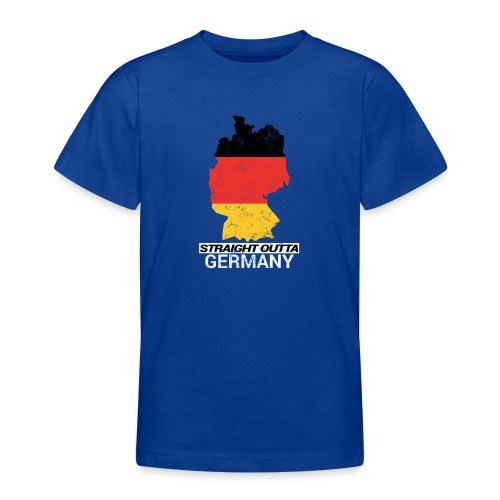 Straight Outta Germany country map - Teenage T-Shirt