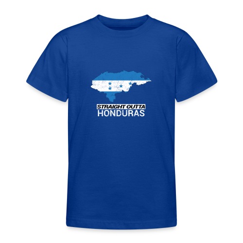 Straight Outta Honduras country map & flag - Teenage T-Shirt
