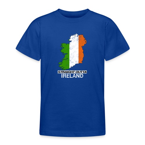 Straight Outta Ireland (Eire) country map flag - Teenage T-Shirt