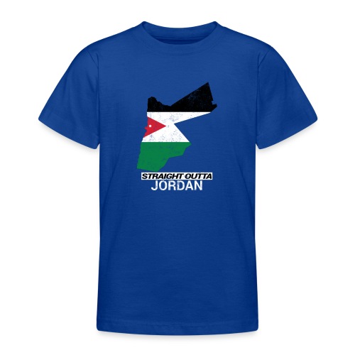 Straight Outta Jordan country map - Teenage T-Shirt