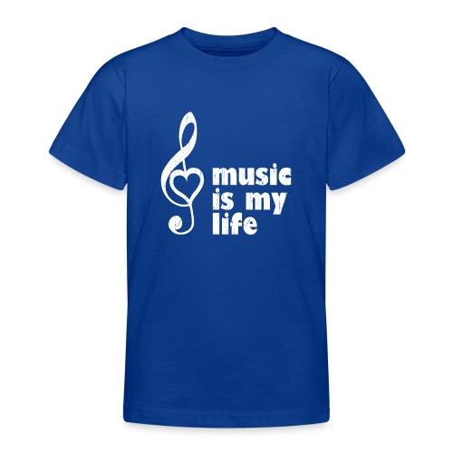 music is my life - MusikerInnen, Musik-Fans - Teenager T-Shirt