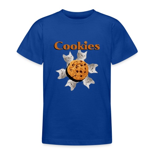 Cookies and cat biscuits and cats food is delicious - Teenage T-Shirt