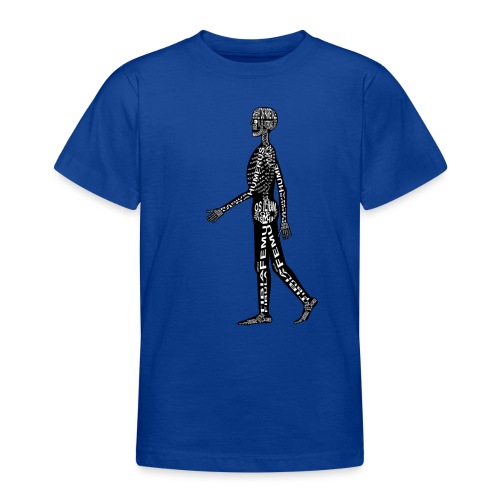 Menneskeligt skelet - Teenager-T-shirt