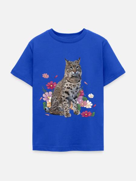 Luchs - Teenager T-Shirt - Royalblau