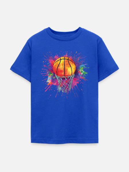 Basketball - Teenager T-Shirt - Royalblau