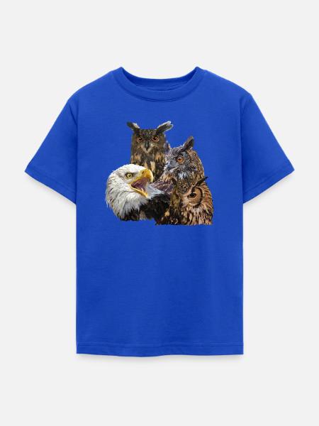 Greifvögel - Teenager T-Shirt - Royalblau