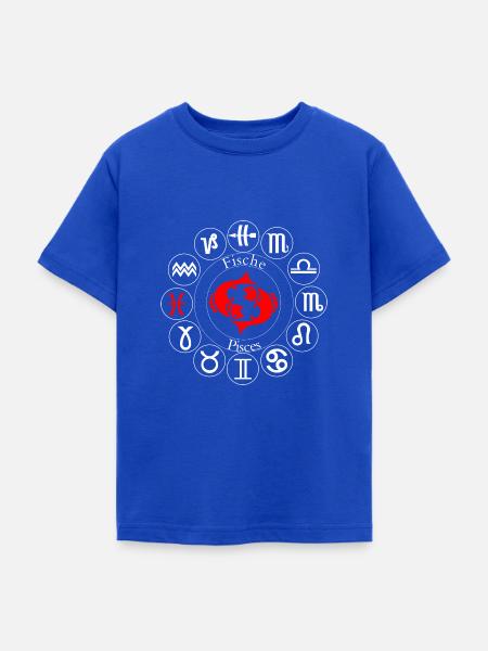 Sternzeichen Fische - Teenager T-Shirt - Royalblau