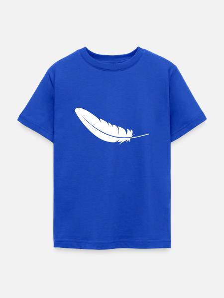 Feder - Teenager T-Shirt - Royalblau