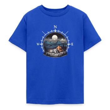 Aventure - T-shirt Ado - bleu royal - Devant - AI Model Teenager Male light (155cm)
