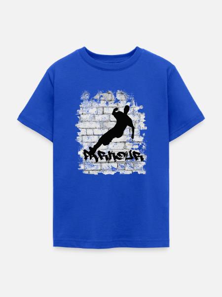 Parkour - Teenager T-Shirt - Royalblau