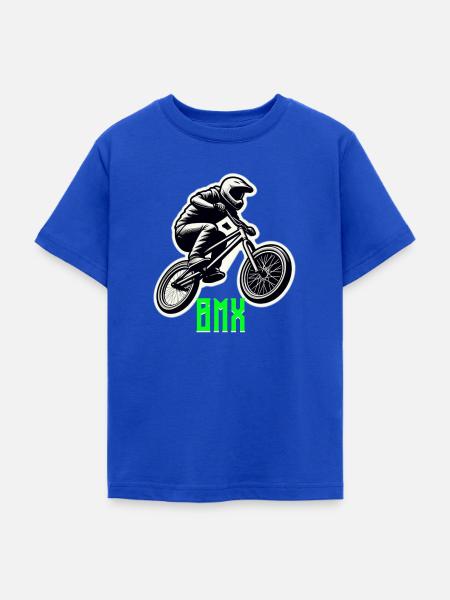BMX Rad - Teenager T-Shirt - Royalblau