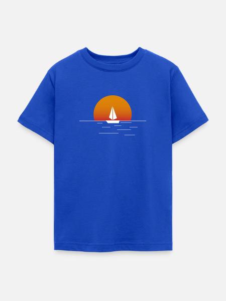 Segelboot am Meer - Teenager T-Shirt - Royalblau