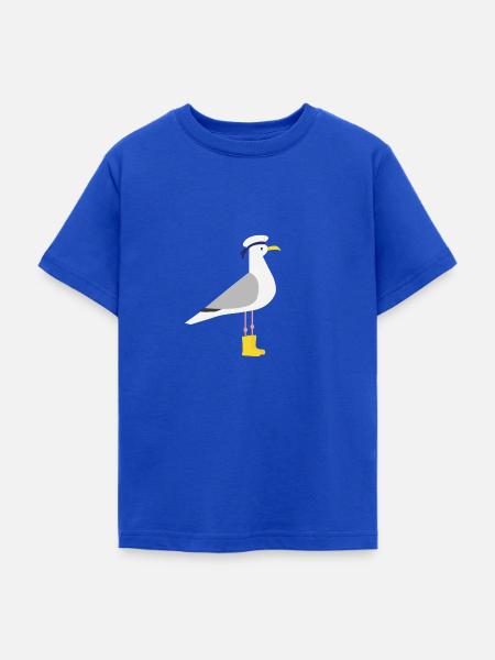 Möwe Gummistiefel - Teenager T-Shirt - Royalblau