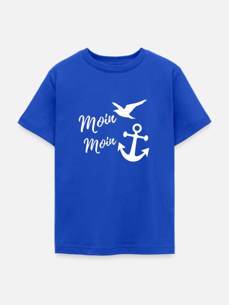Moin moin - Teenager T-Shirt - Royalblau