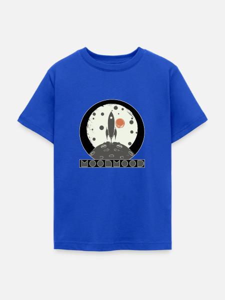 Moon Mood - Teenager T-Shirt - Royalblau