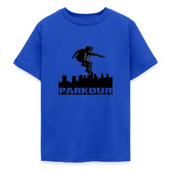 Parkour - T-shirt Ado - bleu royal - Devant - AI Model Teenager Male light (155cm)